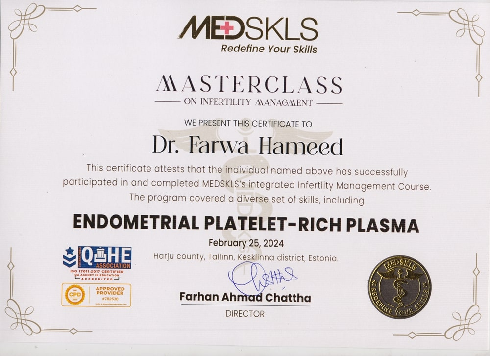 MedSkills - Endometrial Platelet - Additional Medical Training and Certification